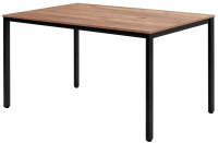 Обеденный стол Millwood Сеул Л 130x80 (дуб табачный крафт/металл черный) - 