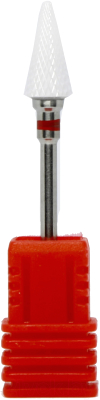 Фреза для маникюра Global Fashion Керамическая конус с красной насечкой C 3/32 Umbrella ST(C)