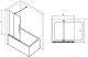 Миниатюра изображения товара Стеклянная шторка для ванны RGW SC-47 / 41114710-11
