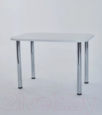 Обеденный стол Senira Р-001-01 (белый матовый/хром)