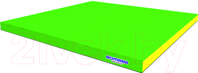 Гимнастический мат Romana ДМФ-ЭЛК-14.01.06 (светло-зеленый/желтый)
