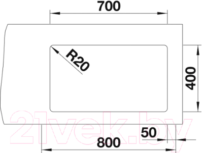 Мойка кухонная Blanco Etagon 700-U / 525171