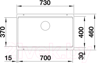 Мойка кухонная Blanco Etagon 700-U / 525171