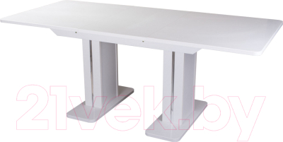 Обеденный стол Домотека Альфа ПР-2 (белый/белый/05)