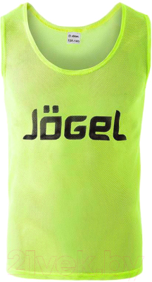 Манишка футбольная Jogel JBIB-1001 (р-р 44-46, лимонный)