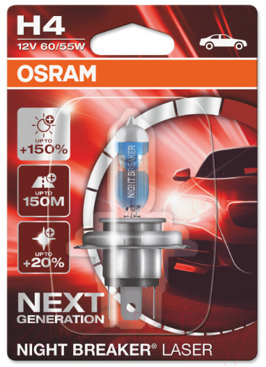 Автомобильная лампа Osram H4 64193NL-01B