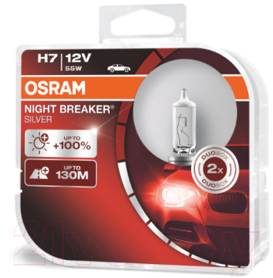 Комплект автомобильных ламп Osram H7 64210NBS-HCB