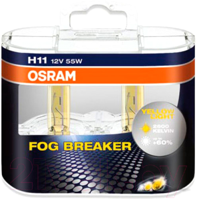 Комплект автомобильных ламп Osram H11 64211FBR-DUOBOX