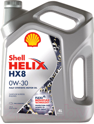 Моторное масло Shell Helix HX8 0W30 (4л)