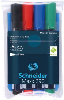 Маркер для доски Schneider Maxx 290 / 129094 (4цв)