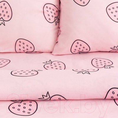 Комплект постельного белья Этель Pink Strawberry / 4710593