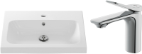 

Умывальник со смесителем Cersanit, Colour Col 60B / S-UM-COL60/1-w + 63050