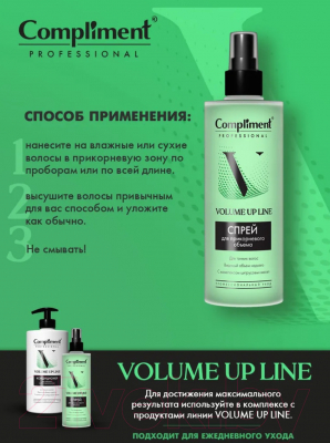 Спрей для волос Compliment Professional Volume Up Line Для прикорневого объема (250мл)