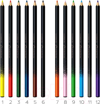 Набор цветных карандашей Lorex Pro-Draw Superior / LXCPPD12-SP (12цв)