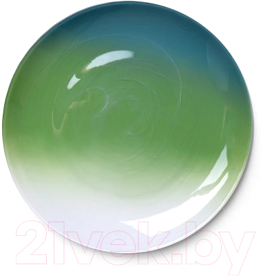 Тарелка столовая обеденная Fissman Marbella 3835 (зеленый)