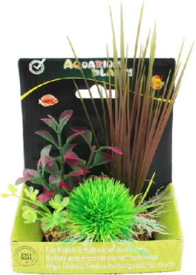 Декорация для аквариума Azoo Искусственное растение / YM-2614
