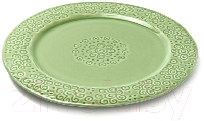 Тарелка столовая обеденная Fissman Lykke 6342 (зеленый)