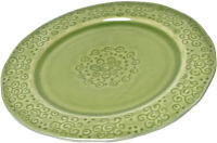 Тарелка столовая обеденная Fissman Lykke 6344 (зеленый) - 