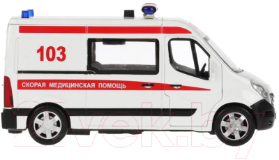 Изображение товара Автомобиль игрушечный Технопарк Renault Master Скорая / MASTER-14SLAMB-STRWH