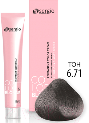 Крем-краска для волос Sergio Professional Color&Blonde 6.71