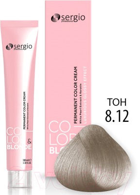 Крем-краска для волос Sergio Professional Color&Blonde 8.12