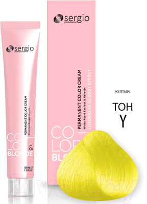Крем-краска для волос Sergio Professional Color&Blonde Yellow (100мл)