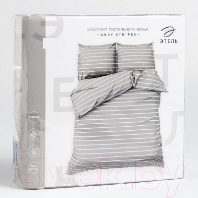 Комплект постельного белья Этель Gray stripes / 6632213