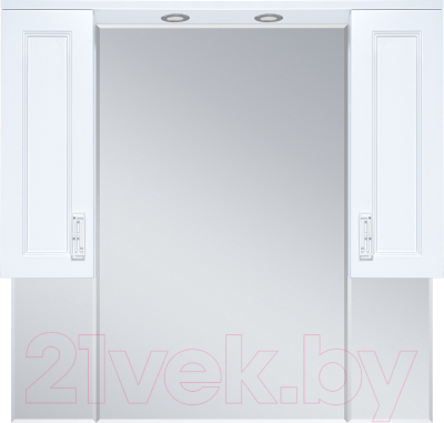 Шкаф с зеркалом для ванной Misty Дива 105 / П-Див04105-013
