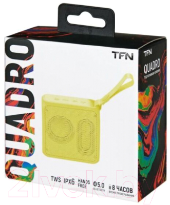 Портативная колонка TFN TWS Quadro / TFN-BS03-01LE (лимонный)