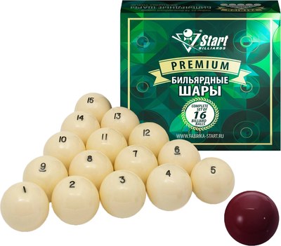 

Набор бильярдных шаров, Premium РП 60мм / 797404