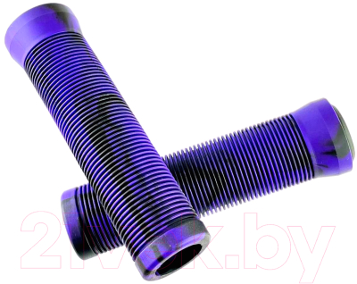 Грипсы для велосипеда Hualong С заглушками / HL-G121AVL (фиолетовый)
