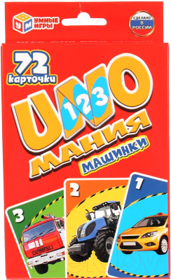 Изображение товара Настольная игра Умные игры Уномания. Машины / 4690590181041