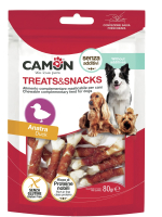 

Лакомство для собак Camon, Косточки жевательные с мясом утки / AE516