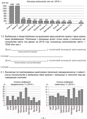 Рабочая тетрадь Аверсэв Геаграфія. 10 клас. Для практычных і самастойных работ (Кальмакова А.Г.)