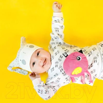 Игрушка-грелка детская Мякиши Птичка Люми с вишневыми косточками / 737
