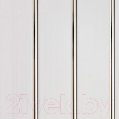 Панель ПВХ Декоруст Люкс Потолочная 3-х секционная Серебристый (3000x240x8мм)