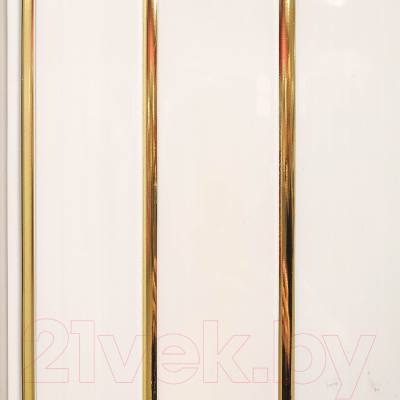 Панель ПВХ Декоруст Люкс Потолочная 3-х секционная Золото (3000x240x8мм)