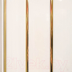 Панель ПВХ Декоруст Люкс Потолочная 3-х секционная Золото (3000x240x8мм) - 