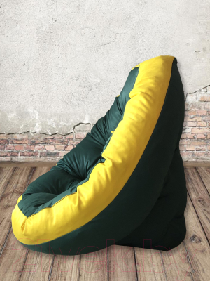 Бескаркасное кресло-трансформер Angellini 9с0011тр (S, зеленый/желтый)