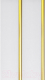 Панель ПВХ Декоруст Люкс Потолочная 2-х секционная Золото (3000x240x8мм) - 