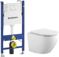 

Унитаз подвесной с инсталляцией Aquatek, Европа AQ1901-00 + 111.154.11.1