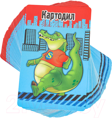 Изображение товара Настольная игра РЫЖИЙ КОТ Картодил. 100 карточек / ИН-2749