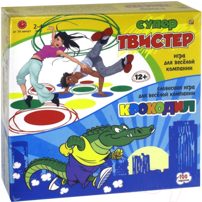 Набор игр РЫЖИЙ КОТ Супер-Твистер. Крокодил / ИР-5473