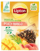

Чай пакетированный Lipton, Peach Mango с кусочками фруктов