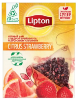 

Чай пакетированный Lipton, Citrus Strawberry с цедрой грейпфрукта и ароматом клубники