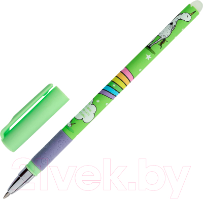 Ручка гелевая Lorex Yogicorn Slim Soft Grip пиши-стирай / LXEPSSG-YC1