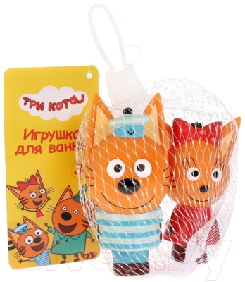 Набор игрушек для ванной Капитошка Три Кота. Карамелька и Коржик / ST-FT1809-08