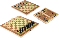 

Набор настольных игр Наша игрушка, Шахматы, шашки, нарды 3 в 1 / 115054623