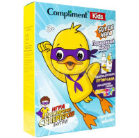 Набор косметики детской Compliment Kids №1907 Superhero Пена для душа 200мл+Шампунь 200мл+Игра - 