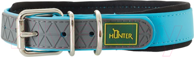 Ошейник HUNTER Collar Convenience Comfort / 63111 (55/M-L, бирюзовый)